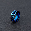 304 Stainless Steel Rotatable Chain Finger Rings for Men FS-WG60CA3-41-1