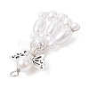 ABS Plastic Imitation Pearl Pendants PALLOY-JF03730-5