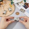4Pcs Alloy Side Release Buckles FIND-FH0008-70-3