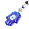 Handmade Lampwork Evil Eye Pendant Decoration HJEW-JM00791-4