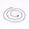 304 Stainless Steel Cable Chain Necklaces NJEW-P226-01P-02-1