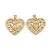 Brass Micro Pave Cubic Zirconia Pendants ZIRC-I367-07G-07-1