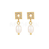 Stainless Steel Earrings with Pearl NB4152-5-1