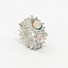 Large Hole Zinc Alloy Rhinestone European Beads CPDL-L001-07-2