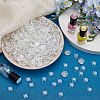 200Pcs Transparent Glass Nail Polish Color Card AJEW-FG0007-95-4