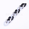 Imitation Gemstone Style Handmade Acrylic Curb Chains AJEW-JB00534-01-3