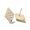 Ash Wood Stud Earring Findings EJEW-N017-011B-3