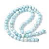 Natural Larimar Beads Strands G-B141-01-6mm-3