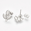 Non-Tarnish 304 Stainless Steel Stud Earring Findings STAS-S079-68B-1