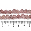 Natural Strawberry Quartz Beads Strands G-A257-A07-01-5