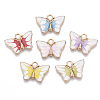 Alloy Enamel Pendants PALLOY-R119-04-1