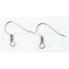 Brass Earring Hooks KK-Q363-S-NF-1