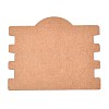 Kraft Paper Hair Tie Display Cards with Hanging Hole CDIS-T004-06-2