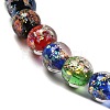 Handmade Dichroic Foil Glass Beads Strands DICH-U001-02A-3