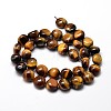 Natural Tiger Eye Nuggets Beads Strands X-G-J336-03-2