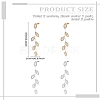 2 Pairs 2 Colors Brass Stud Earrings EJEW-LP0001-84-2