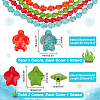 4 Strands 4 Styles Dyed Synthetic Turquoise Beads Strands G-GA0001-62-2