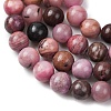 Natural Rhodonite Beads Strands G-G828-02-6mm-4