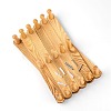 Wood Expandable Wall Wooden Coat Rack 17 Hooks HJEW-WH0011-58-1