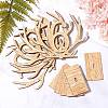 Wood Table Numbers Cards AJEW-WH0021-28-5