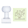 Clear Acrylic Soap Stamps DIY-WH0445-007-1