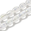 Electroplate Glass Beads EGLA-G023-S-AB01-5