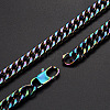 Men's 304 Stainless Steel Cuban Link Chain Bracelets BJEW-T015-01A-20-Q-2