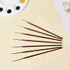 7Pcs Nylon Nail Art Liner Brush AJEW-WH20022-77-3