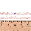 Transparent Electroplate Glass Beads Strands GLAA-K064-05A-01D-4