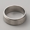 304 Stainless Steel Plain Rotating Finger Ring RJEW-WH0011-10E-P-2