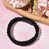 Natural Lava Rock & Glass Round Beaded Bracelets BJEW-G732-01A-3