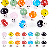 14Pcs 7 Colors Handmade Lampwork Beads LAMP-TA0001-89-1