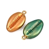 304 Stainless Steel Enamel Pendants STAS-G363-16G-04-2