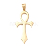304 Stainless Steel Pendants STAS-P421-07G-1