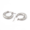 201 Stainless Steel Hoop Earrings with 304 Stainless Steel Pins for Women EJEW-B016-06P-2