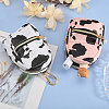 2Pcs 2 Colors PU Leather Tarp Zip Cosmetic Pouches AJEW-FG0003-26-5