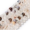 Natural Dendritic Agate Beads Strands G-D845-04-8mm-2