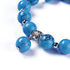 Fashion Gemstone Stretch Bracelets Sets BJEW-MSMC002-35-3