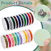 20 Rolls 20 Colors Round Polyester Cord OCOR-PH0004-83B-4