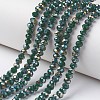 Electroplate Opaque Glass Beads Strands LS-EGLA-A034-P4mm-S03-1