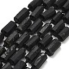 Natural Black Tourmaline Beads Strands G-F716-01-A01-2