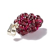 Natural Garnet Cluster Pendants X-G-G928-01LG-3