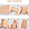 Foldable Drawer Type Creative Kraft Paper Box LS-CON-WH0077-12-3