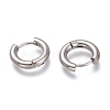 Tarnish Resistant 201 Stainless Steel Huggie Hoop Earrings EJEW-L256-05A-P-2