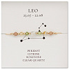 Natural stone constellation bracelet with 12 zodiac signs NR2952-7-1