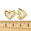 Ion Plating(IP) 304 Stainless Steel Pave Shell Heart Charms FIND-Z028-20G-3