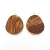Natural Tiger Eye Pendants G-E526-09H-3