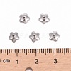 Tarnish Resistant 5-Petal Flower Smooth Surface 304 Stainless Steel Bead Caps STAS-R065-57-4