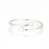 Adjustable Brass Stackable Finger Ring Sets RJEW-G100-01-2