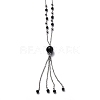 304 Stainless Steel Pendant Necklaces NJEW-H210-G-P-3